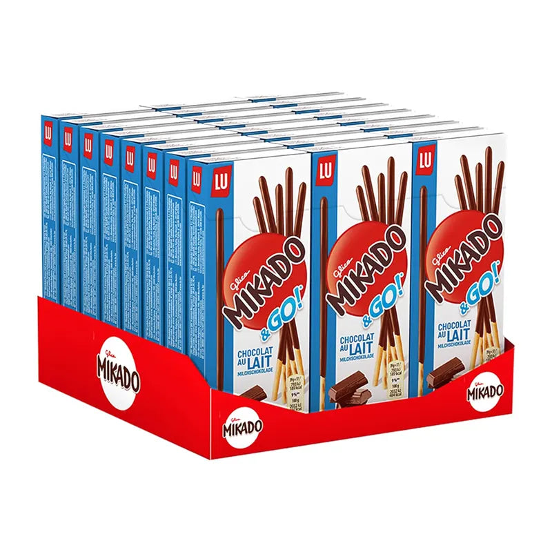 Mikado Cioccolato al Latte Confezione da 24 Pezzi