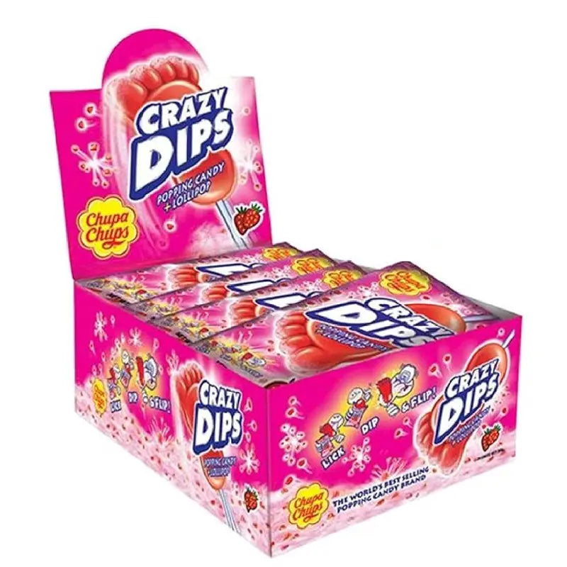 Chupa Chups Crazy Dips Confezione da 24 Pezzi