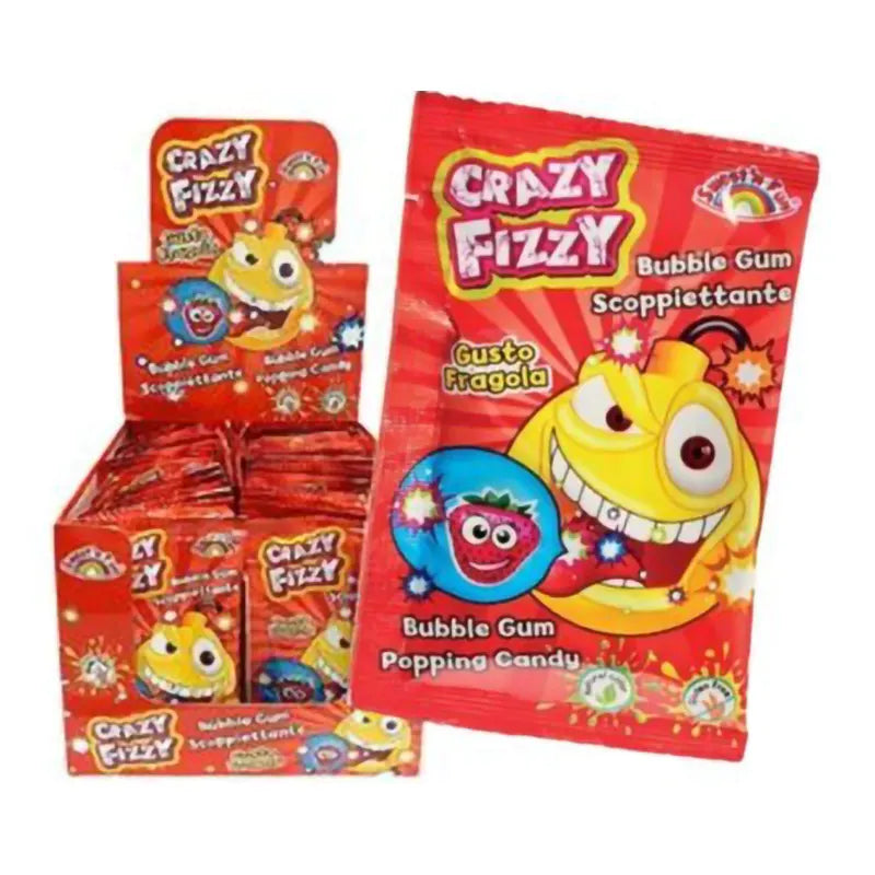 Crazy Fizzy Fragola Confezione da 50 Pezzi