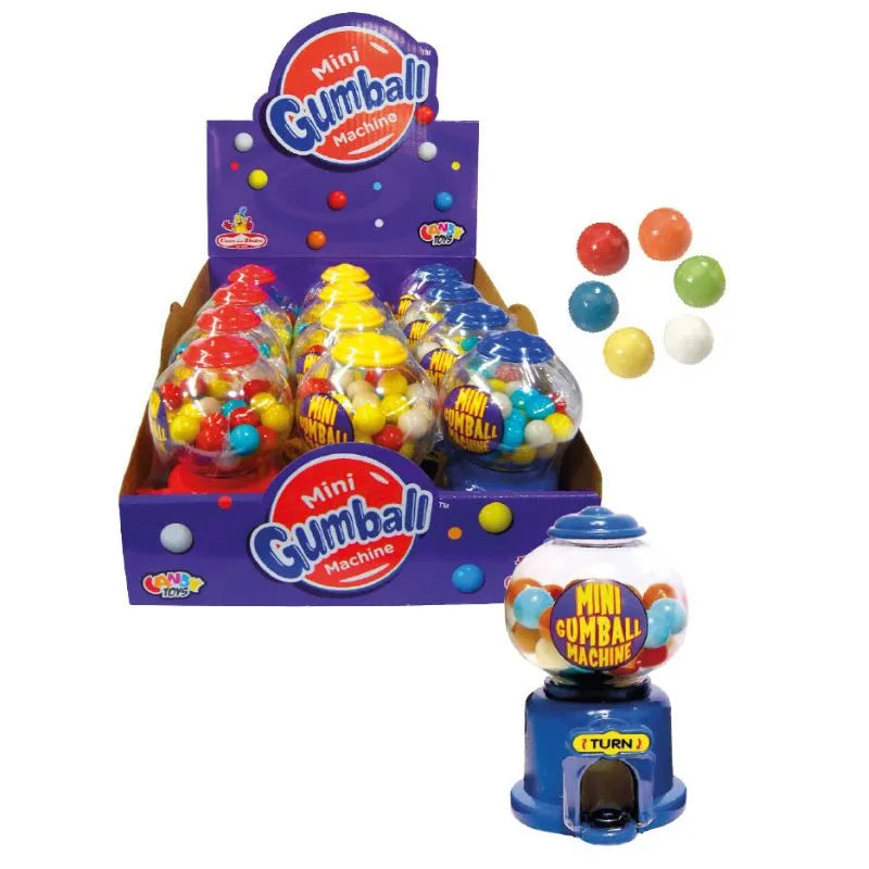 Casa del Dolce Mini Gumball Machine Confezione da 12 Pezzi