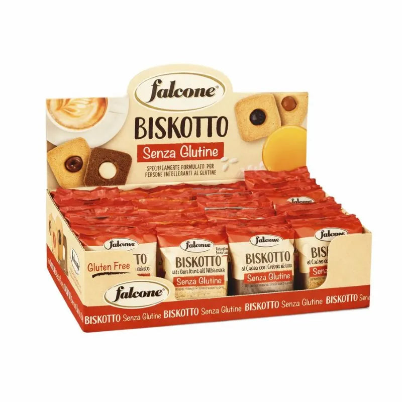 Falcone Biskotto Biscotti Ripieni Senza Glutine Confezione da 24 Pezzi