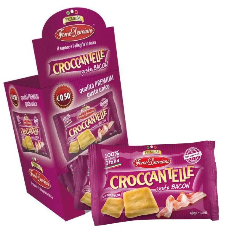 Forno Damiani Croccantelle Bacon Confezione da 25 Pezzi