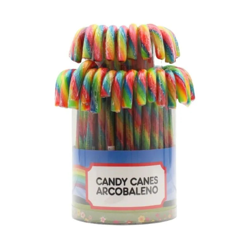 Arcobaleno Candy Canes Multicolor Confezione da 50 Pezzi