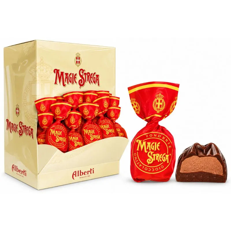 Strega Alberti Magie Strega Praline Cioccolato Fondente Ripiene Espositore da 83 Pezzi