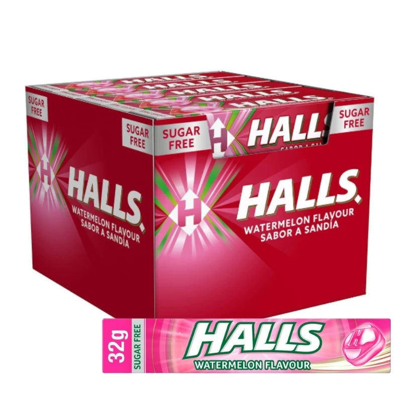 Halls Anguria Senza Zucchero Confezione da 20 Pezzi