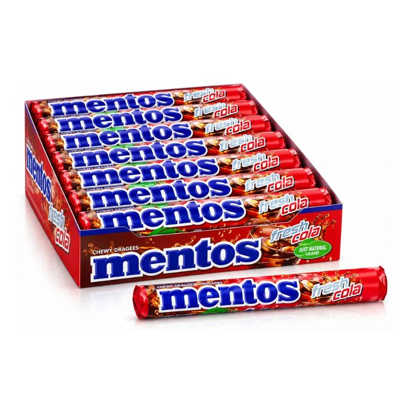 Mentos Fresh Cola Confezione da 20 Pezzi