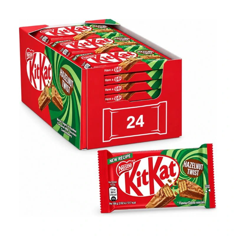 Nestle Kit Kat Hazelnut Confezione da 24 Pezzi