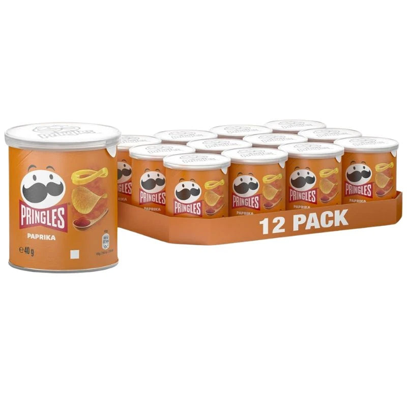 Pringles Paprika Confezione da 12 Pezzi