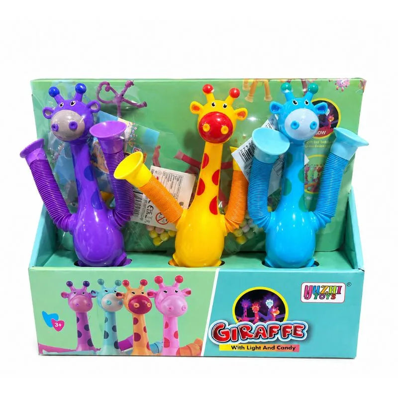 Raffa Giraffa Luminosa con Caramelle Confezione da 12 Pezzi