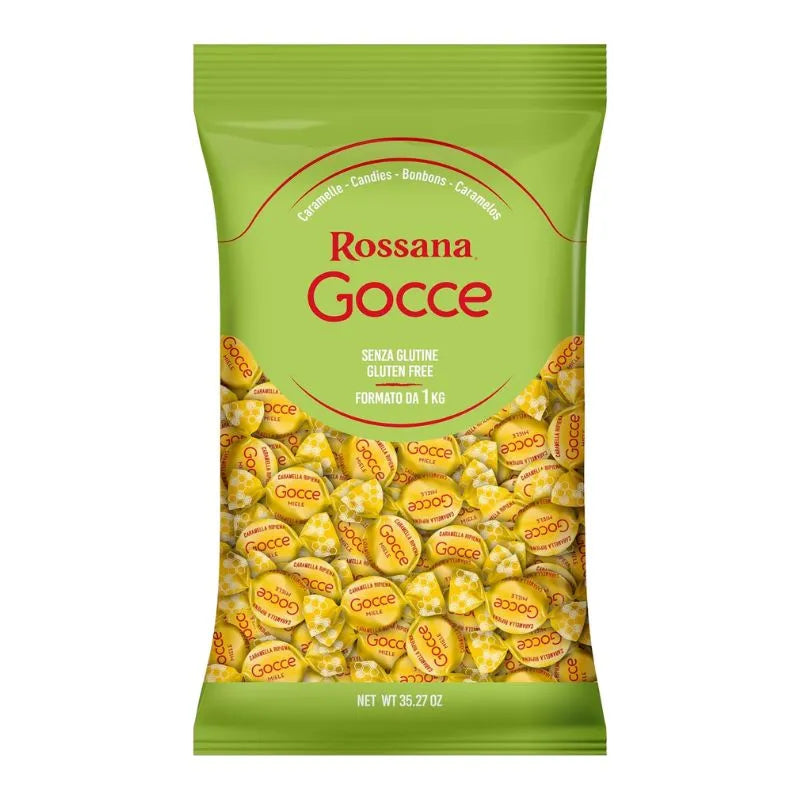 Rossana Gocce al Miele Caramella Ripiena Confezione da 1Kg