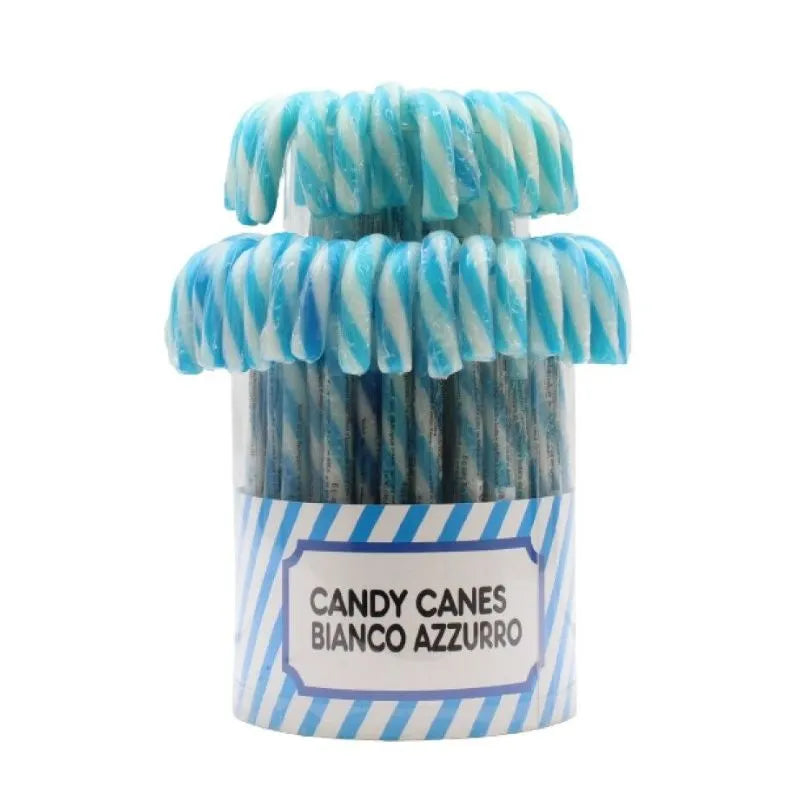 Arcobaleno Candy Canes Bianco Azzurro Confezione da 50 Pezzi