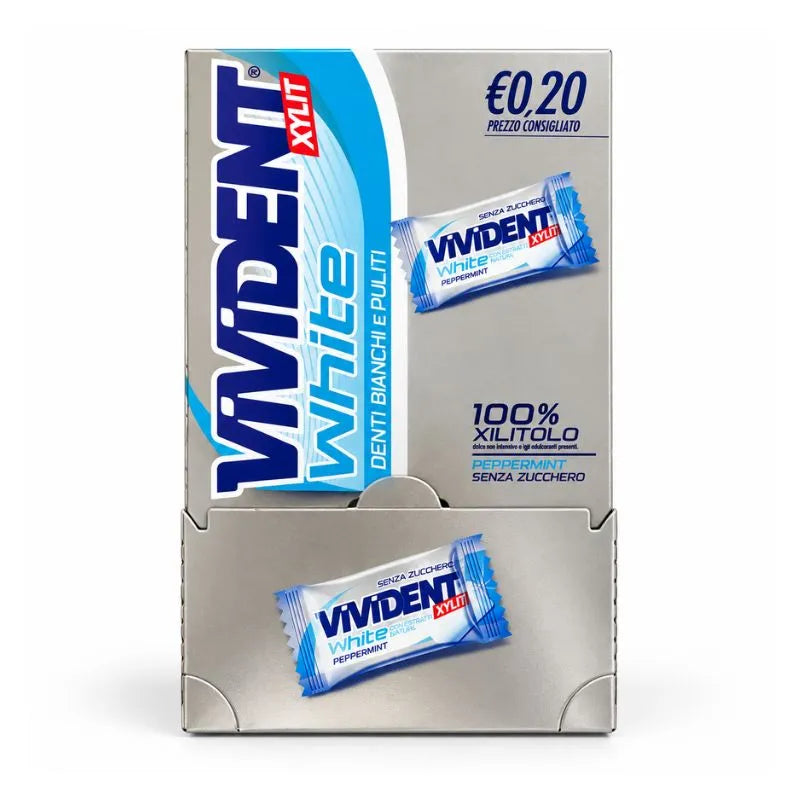Vivident White Xylit Senza Zucchero Mono Box Confezione da 150 Pezzi